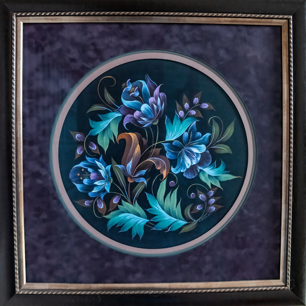 Blue Folk Art