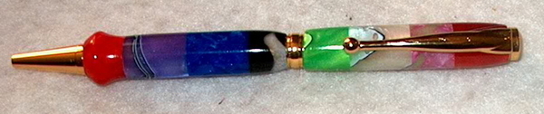PEN # 660 (fancy slim) assorted acetate